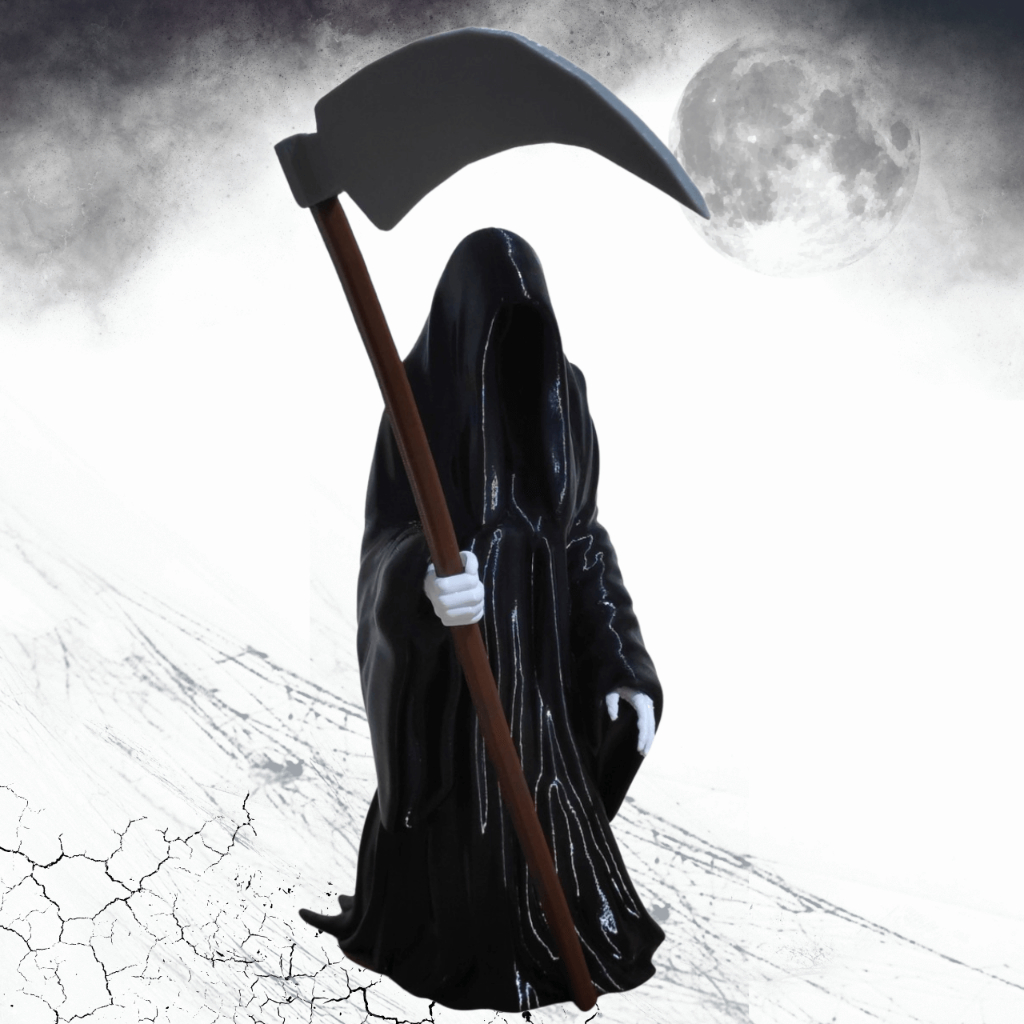 Escultura da Morte Ceifador – Decoração de Halloween - Impressão 3D