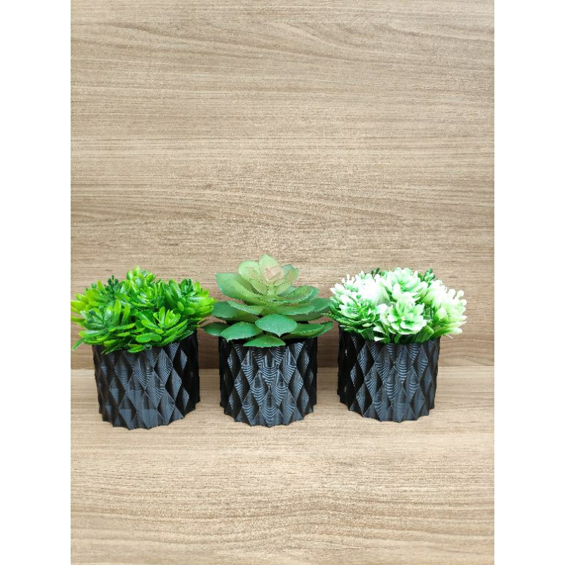 kit com 3 Cachepot Presente de Natal para Plantas Decoração